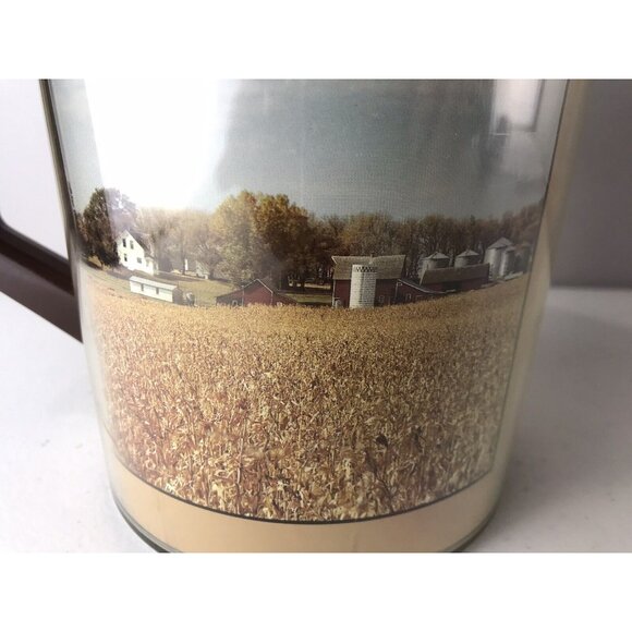 Vintage Thermo Serv Insulated Pitcher Cargill Seed Farm Scene - Picture 6 of 10